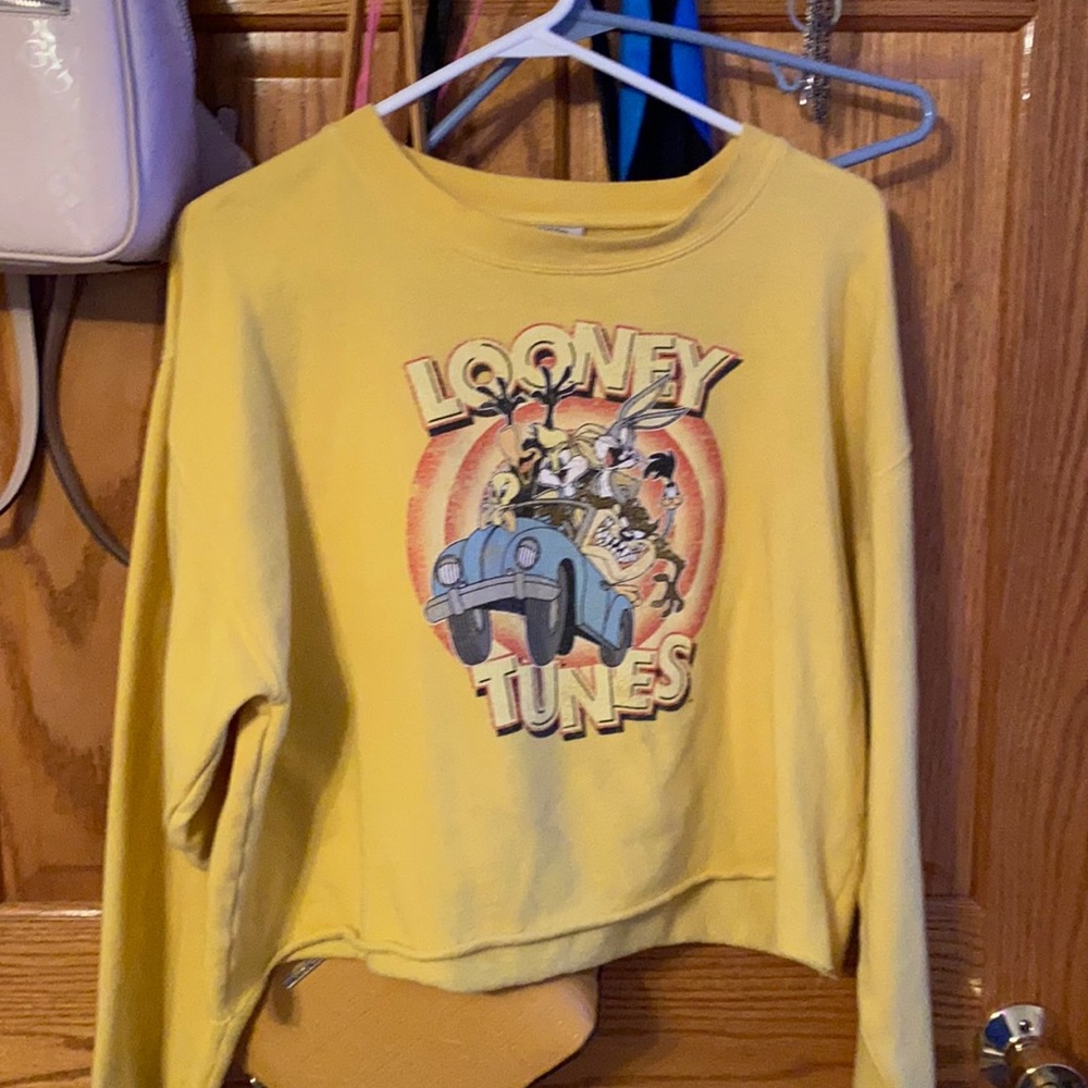 looney toons cropped sweater